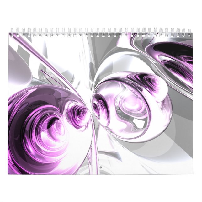 Abstrakt konstkalender för anpassade kalender (Omslag)