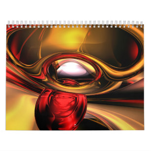 Abstrakt konstkalender V5 för anpassade Kalender