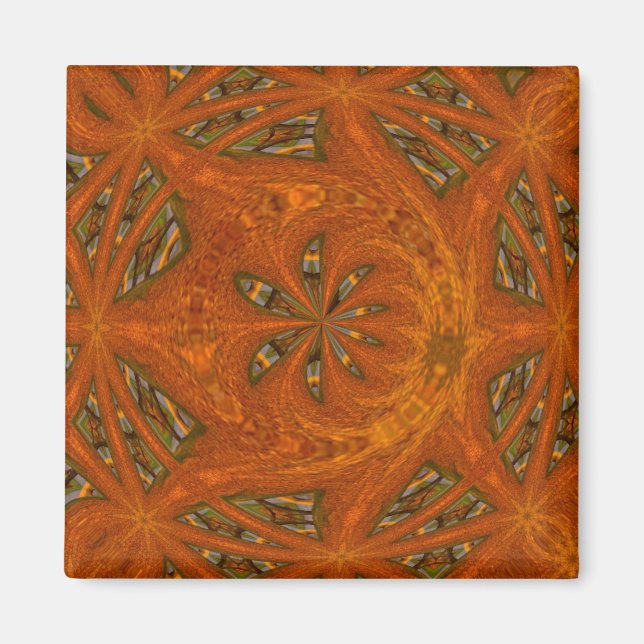 Abstrakt konstlabyrint magnet (Framsidan)