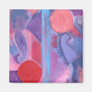 Abstrakt konstmagnet magnet