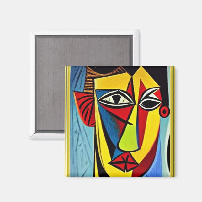 Abstrakt konstmagnet magnet (Front/Back)