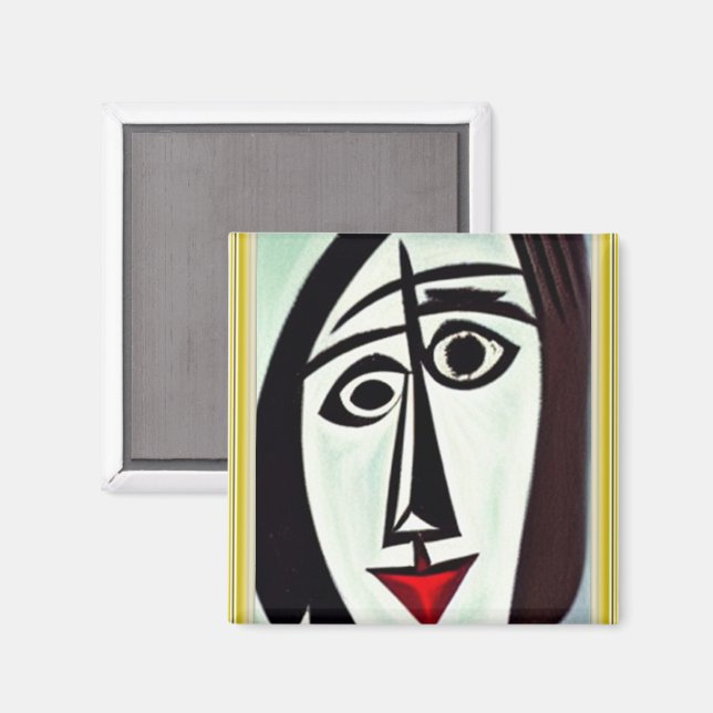 Abstrakt konstmagnet magnet (Front/Back)