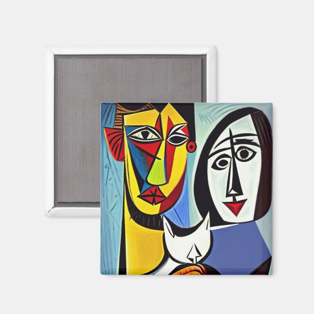 Abstrakt konstmagnet magnet (Front/Back)