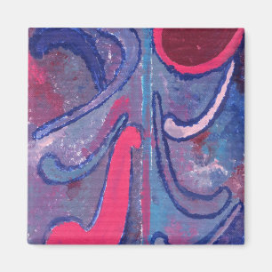 Abstrakt konstmagnet magnet