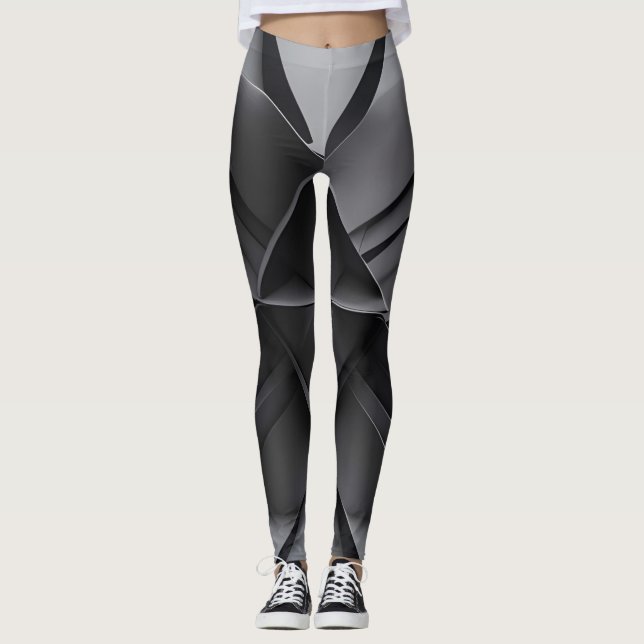 Abstrakt konstnärer vackra balkar leggings (Framsida)