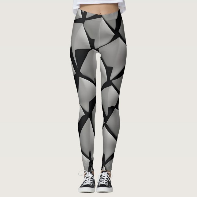 Abstrakt konstnärer vackra balkar leggings (Framsida)