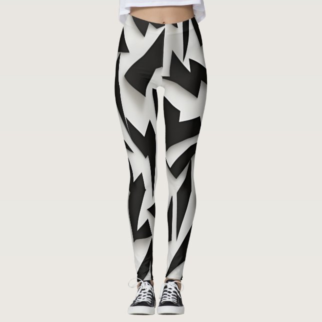 Abstrakt konstnärer vackra balkar leggings (Framsida)