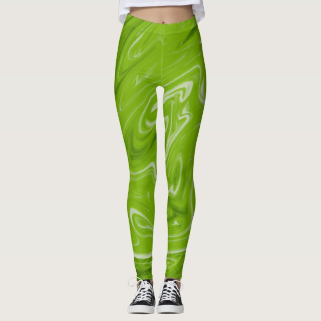 Abstrakt konstnärer vackra balkar leggings (Framsida)