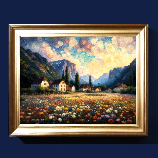 Abstrakt Konstnärligt liggande VII Poster (Skapare uppladdad)