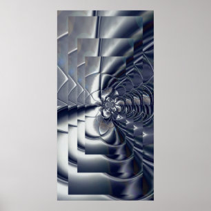 Abstrakt konstplanscher silverplatta fyra poster