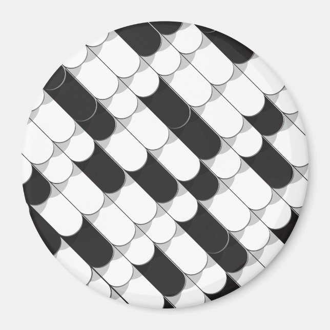 Abstrakt konstruktion (kakel) magnet (Framsidan)