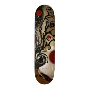 Abstrakt konstskateboarddäck mini skateboard bräda 18,5 cm
