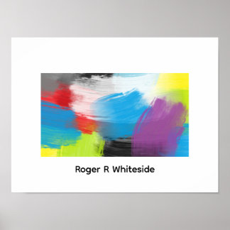 Abstrakt konsttryck 3 av Roger R Whiteside Poster