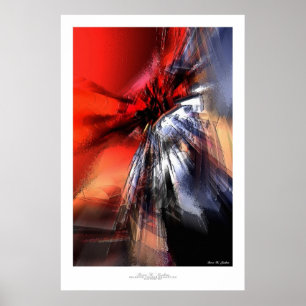 Abstrakt konsttryck - Quintus #3 Poster