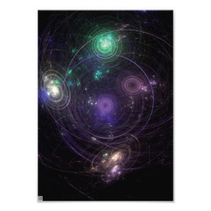 Abstrakt konstuniversum fototryck