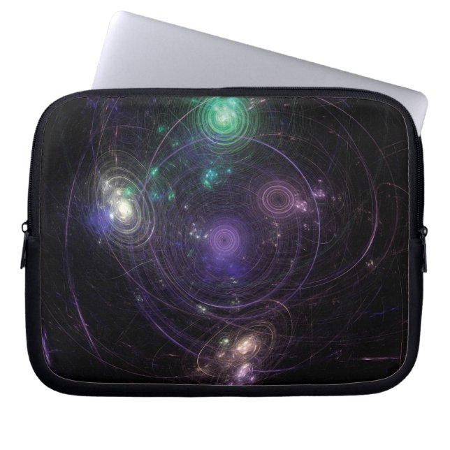 Abstrakt konstuniversum laptop fodral (Framsidan)