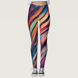 abstrakt konstverk. leggings