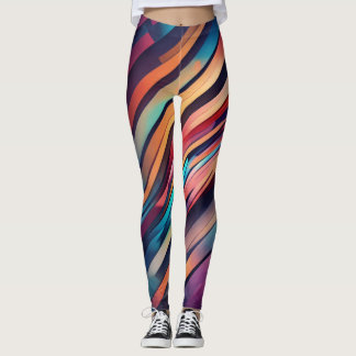 abstrakt konstverk. leggings