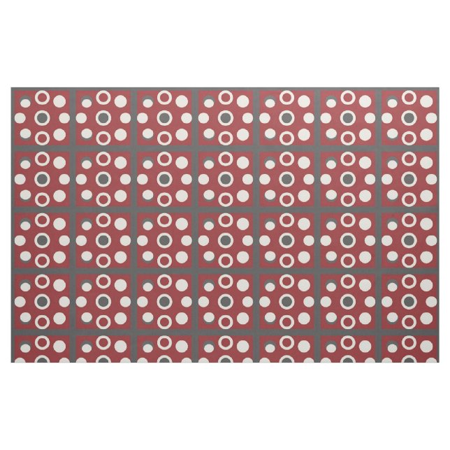 Abstrakt konstverk med cirkulära former tyg (Fat Quarter)