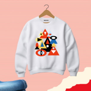 Abstrakt konstverk t shirt