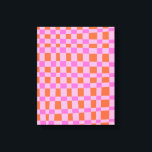Abstrakt Kontrollerade former Mönster i Rosa Canvastryck<br><div class="desc">Abstrakt Kontrollerade former Mönster i Kanvastrycket Rosa och Orange</div>