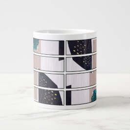 Abstrakt koppdesign jumbo mugg