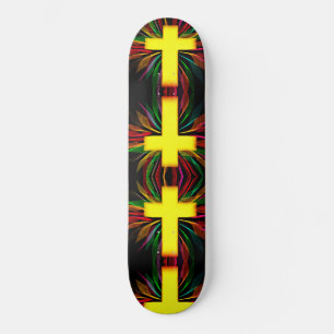 Abstrakt kor mini skateboard bräda 18,5 cm