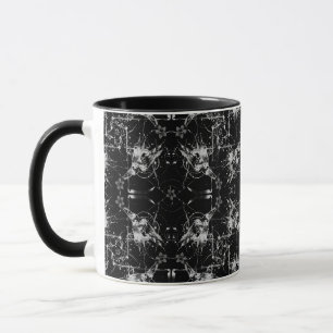 Abstrakt korpsvart mugg