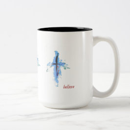 Abstrakt kors på 15 oz mugg