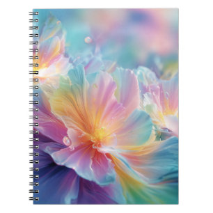 Abstrakt kosmisk blommande explosion i pastell anteckningsbok