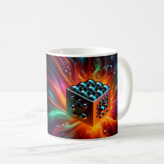 Abstrakt Kosmisk Energikub Kaffemugg