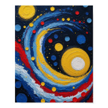 Abstrakt Kosmisk Virvel Konst