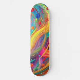 Abstrakt Kosmos Universum Mini Skateboard Bräda 18,5 Cm