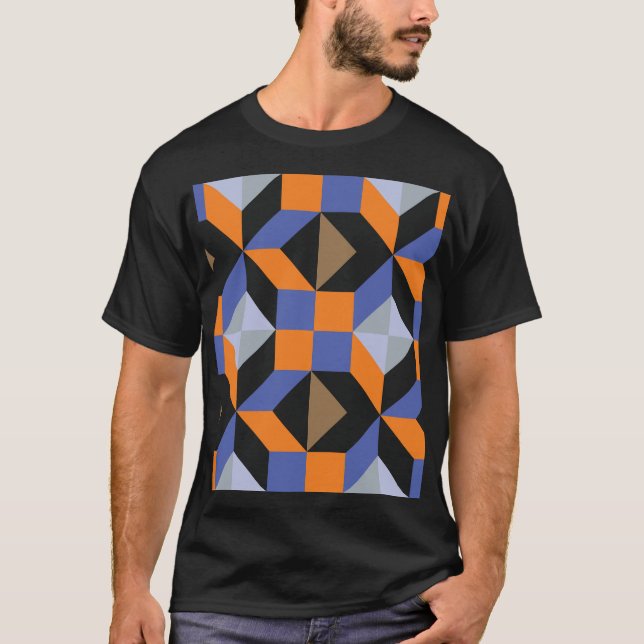 Abstrakt Kreativ Design Tapet T Shirt (Framsida)