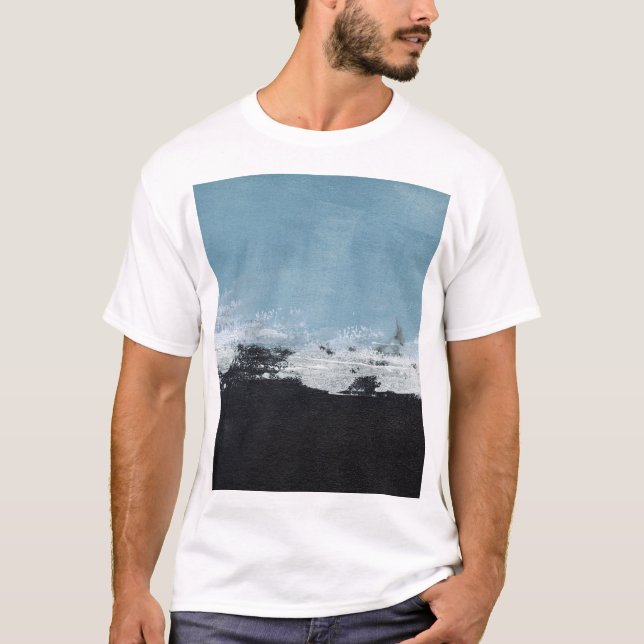 Abstrakt, Kreativets handmålade liggande. T Shirt (Framsida)