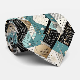 Abstrakt kretskort - Retro Mid Century Modern Slips