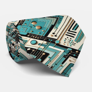 Abstrakt kretskort - Retro Mid Century Modern Slips