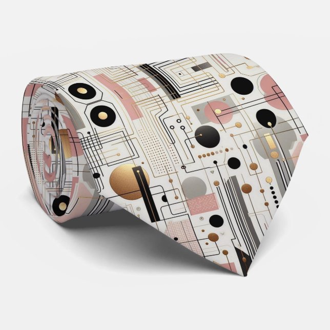 Abstrakt kretskort - Retro Mid Century Modern Slips (Rullad)