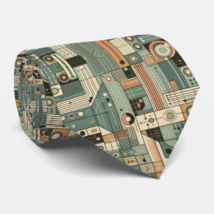 Abstrakt kretskort - Retro Mid Century Modern Slips