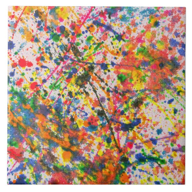 Abstrakt - Krita - Mardi Gras Kakelplatta (Framsidan)