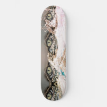 Abstrakt Krokodile Öga Skateboard