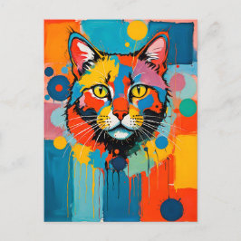 Abstrakt Kuba Kattkonst Vykort