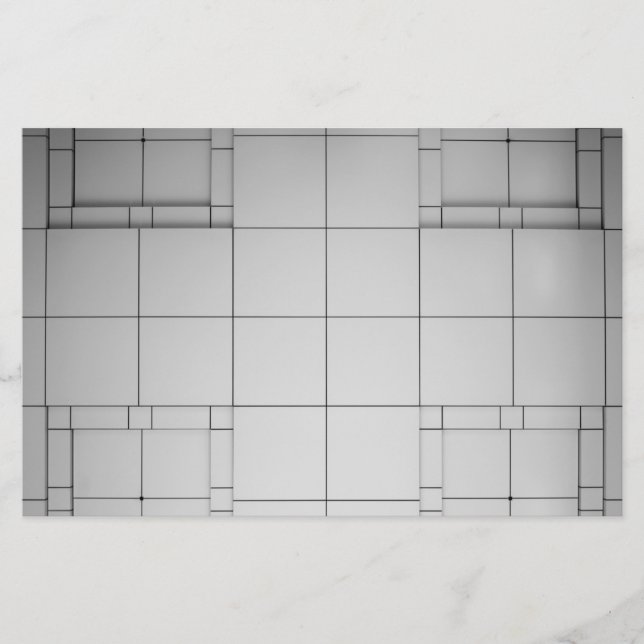 Abstrakt kubes brevpapper (Framsida)