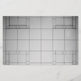 Abstrakt kubes brevpapper