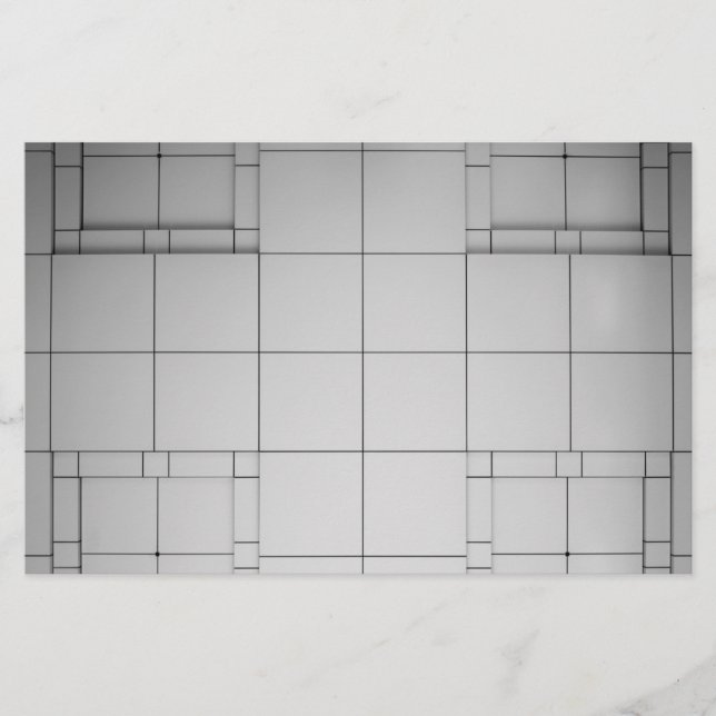 Abstrakt kubes brevpapper (Framsida)