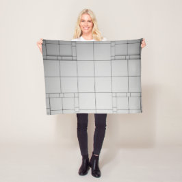 Abstrakt kubes fleecefilt