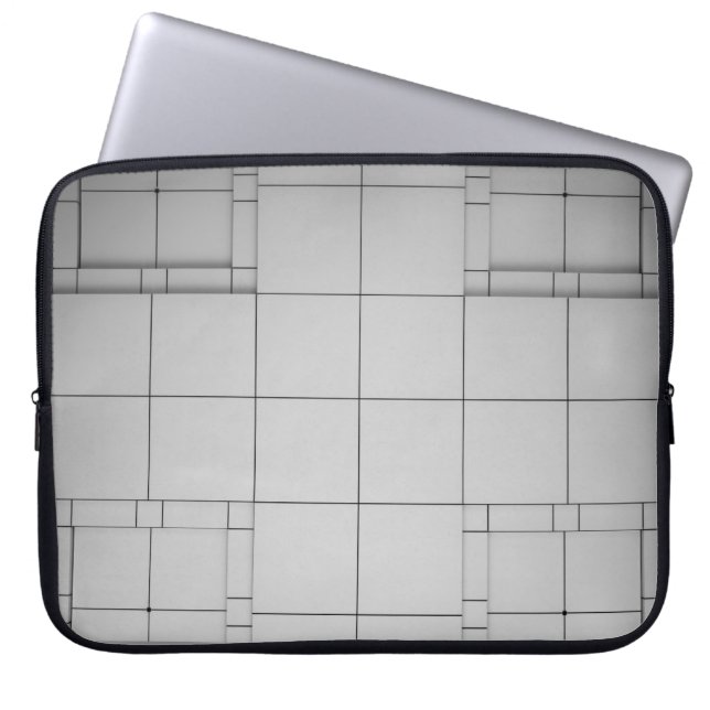 Abstrakt kubes laptop fodral (Framsidan)