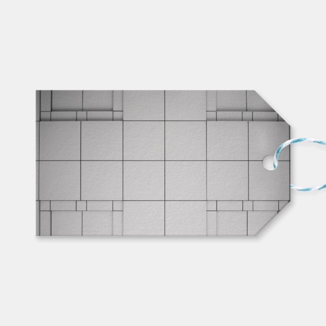 Abstrakt kubes presentetikett (Framsidan (Horisontell))
