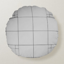 Abstrakt kubes rund kudde