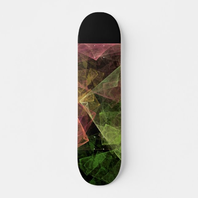 Abstrakt Kubisk Konst Mini Skateboard Bräda 18,7 Cm (Framsida)